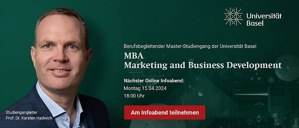 Digitaler Infoabend des MBA Marketing and Business Development